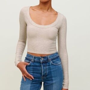 REFORMATION‎ Paige Knit Long sleeve Top